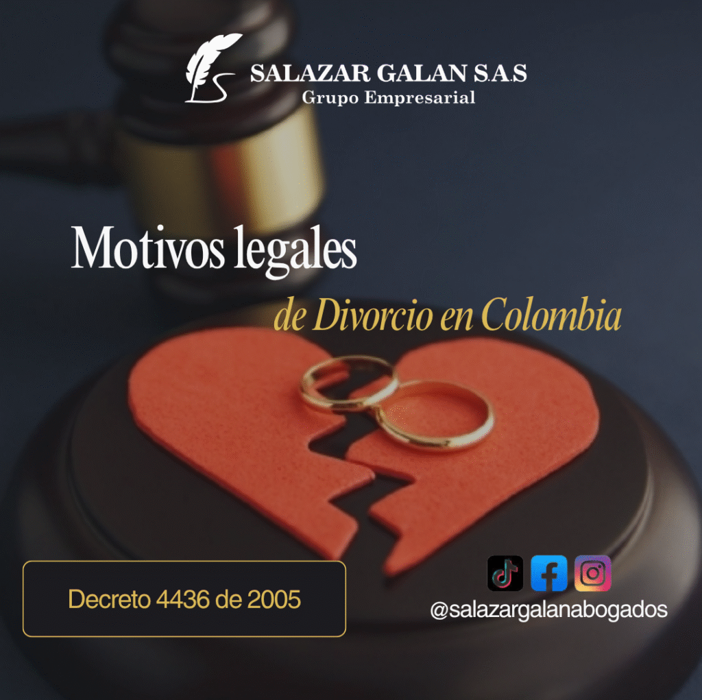 Motivos legales de divorcio en Colombia