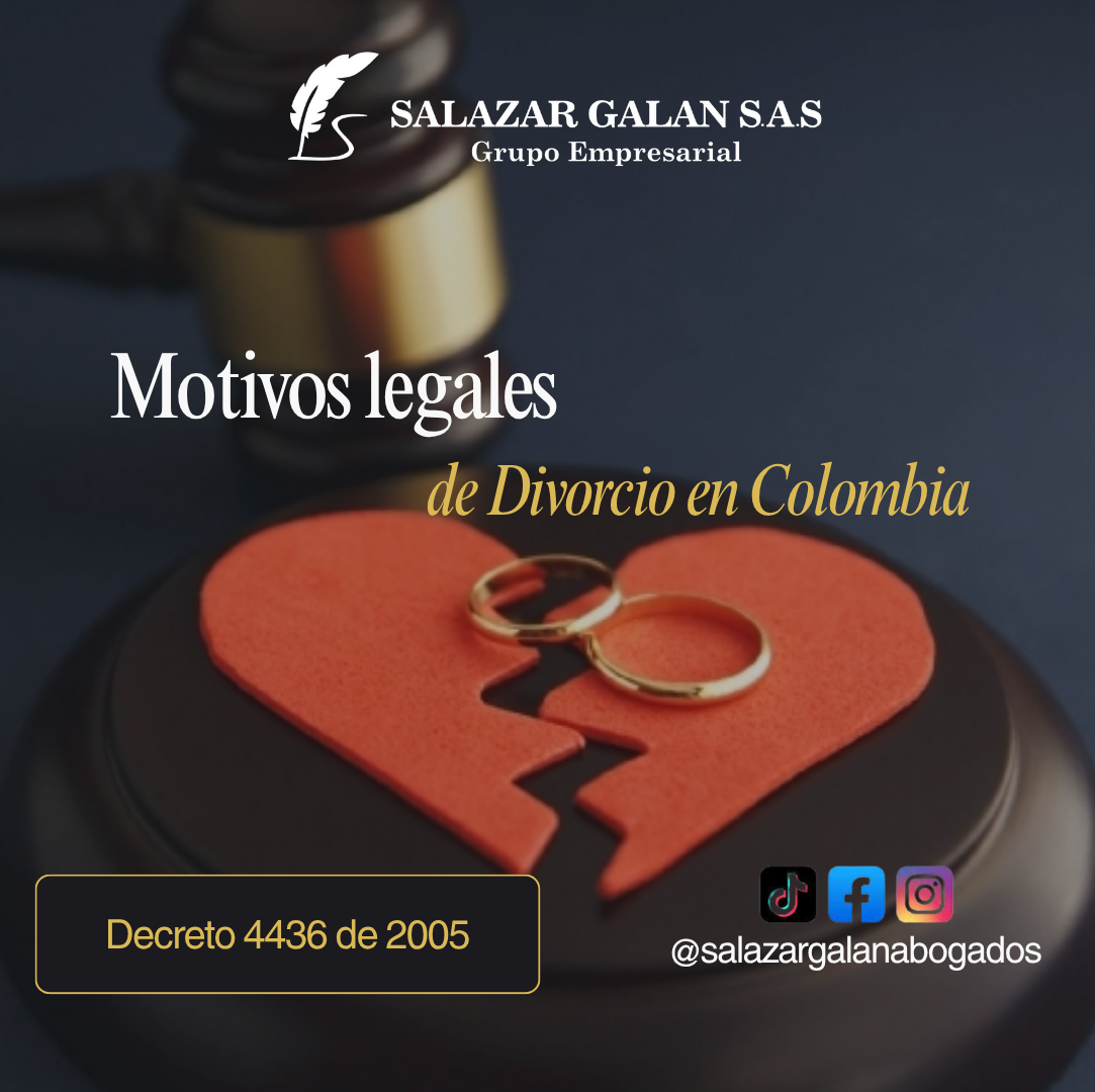 Motivos legales de divorcio en Colombia