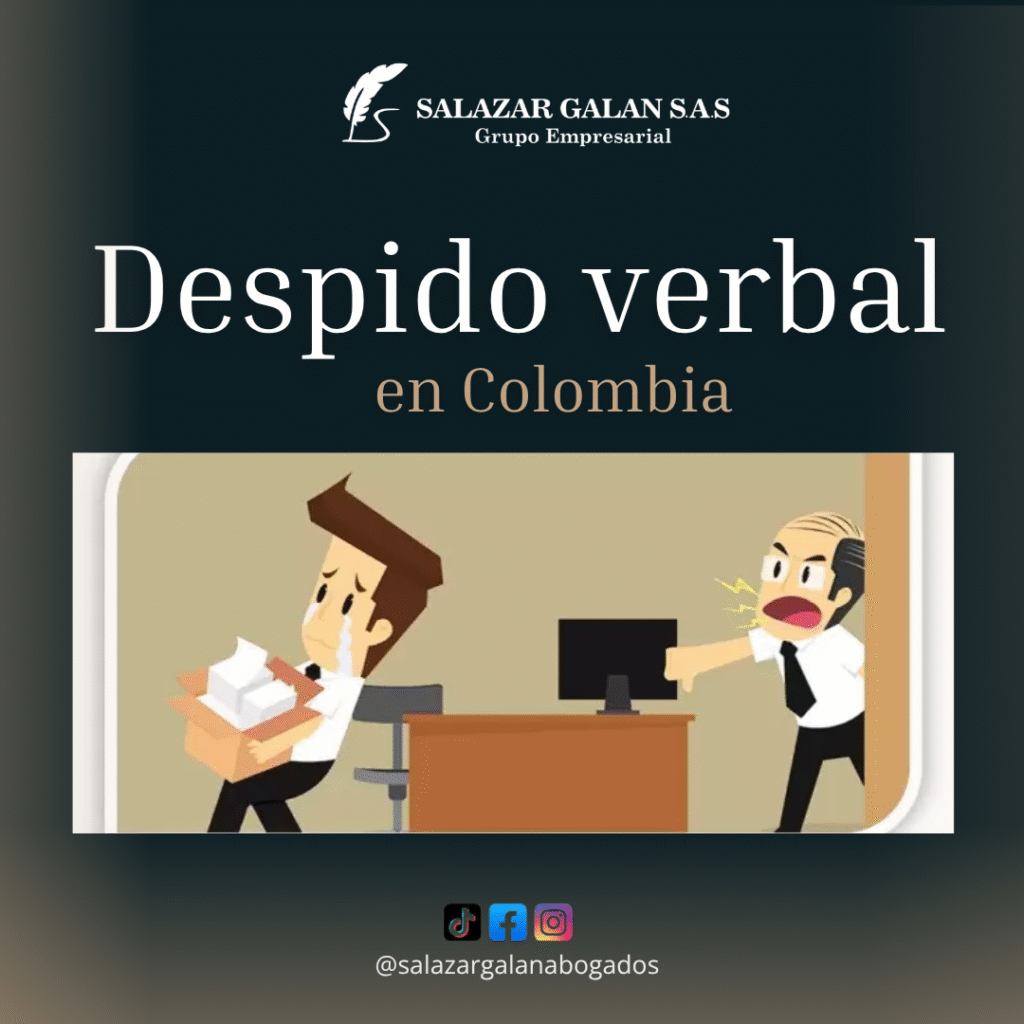 Despido verbal en Colombia