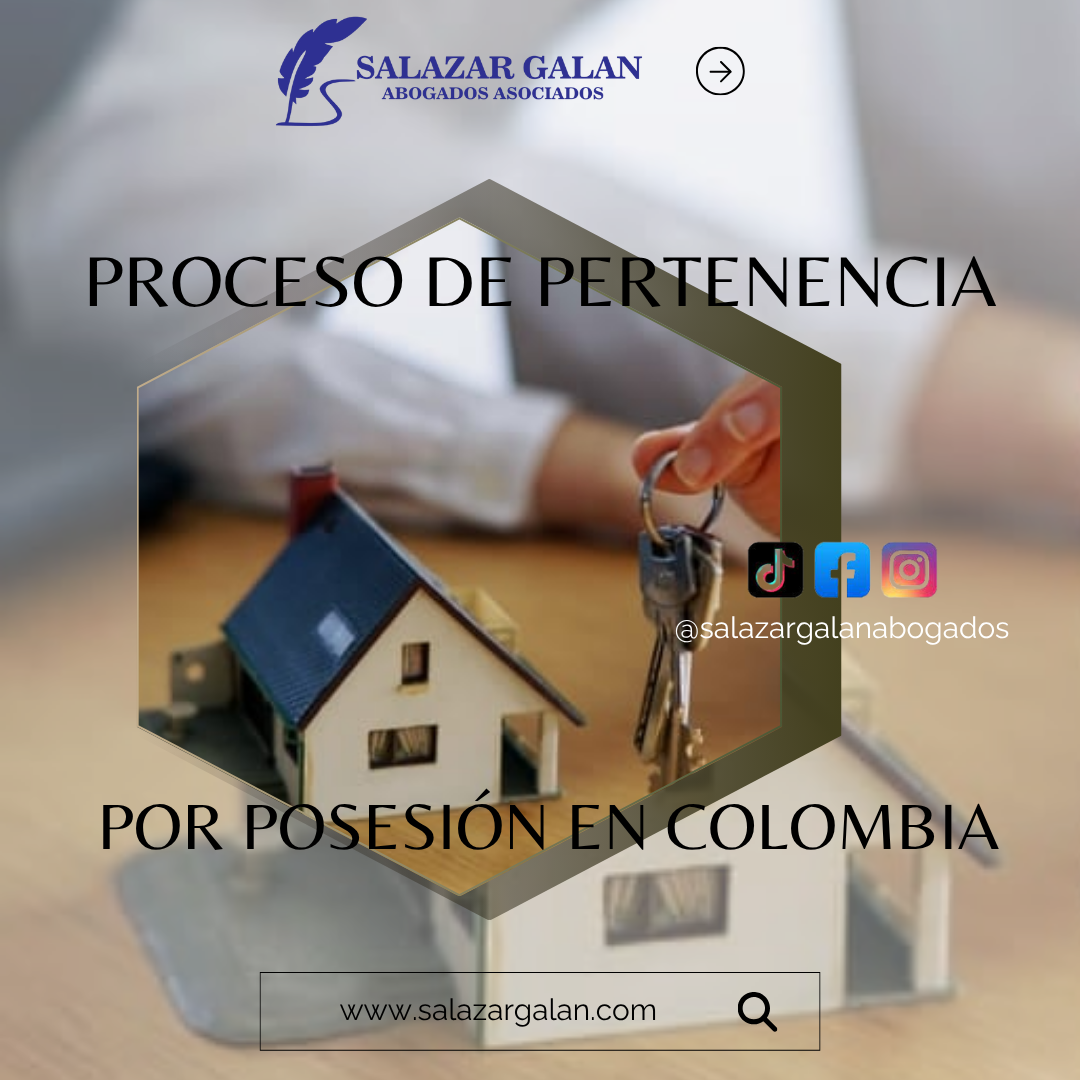 proceso de pertenencia por posesión en Colombia