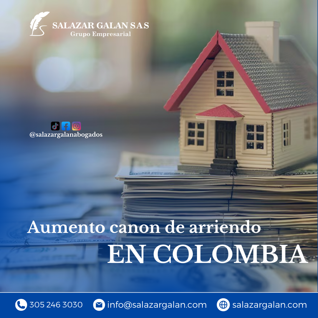 Aumento canon de arriendo Colombia