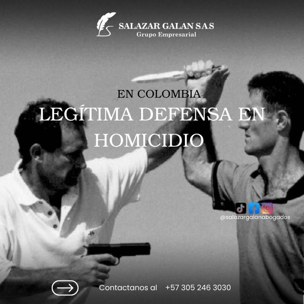 Legítima defensa en homicidio en Colombia