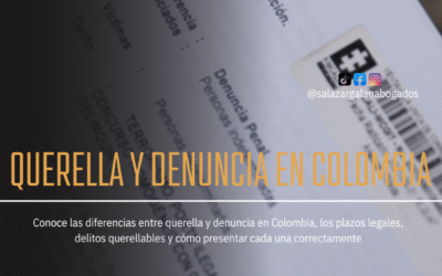 Querella y denuncia en Colombia