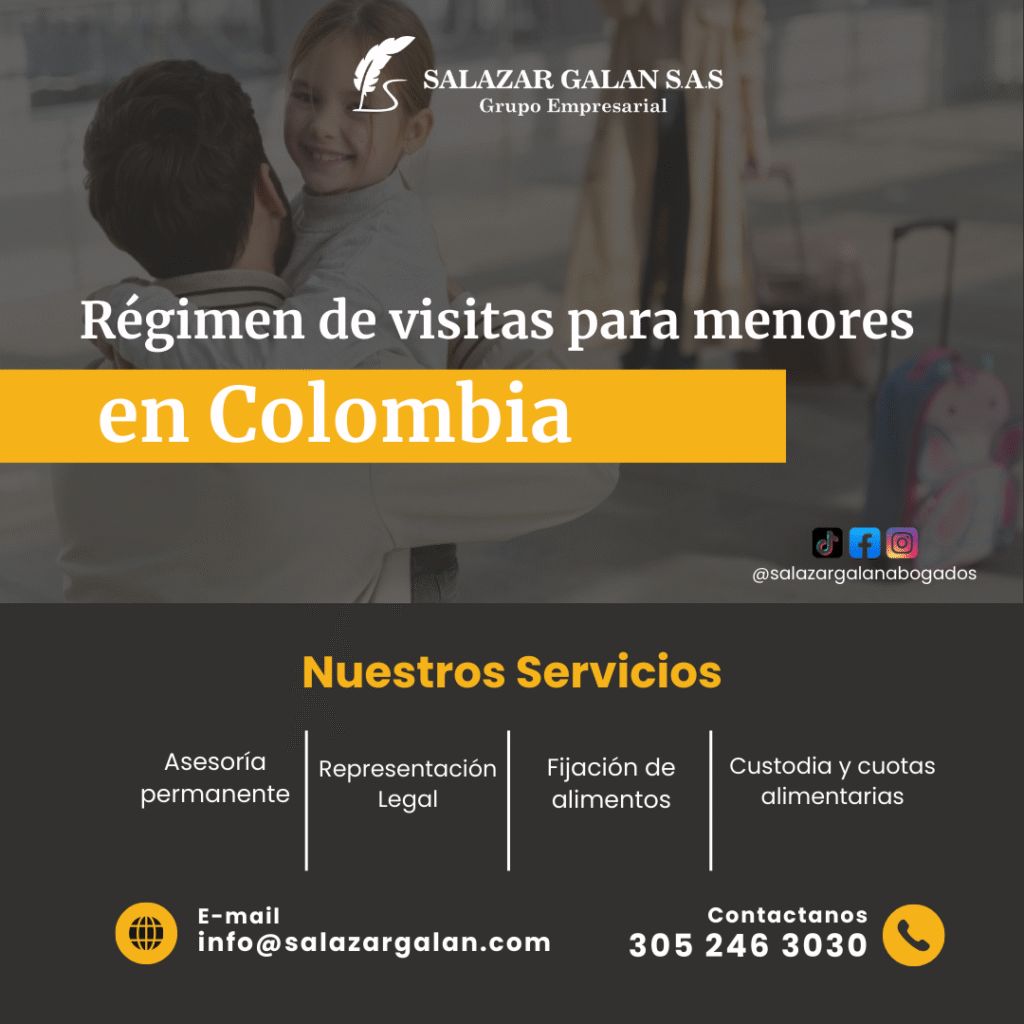 Régimen de visitas para menores en Colombia