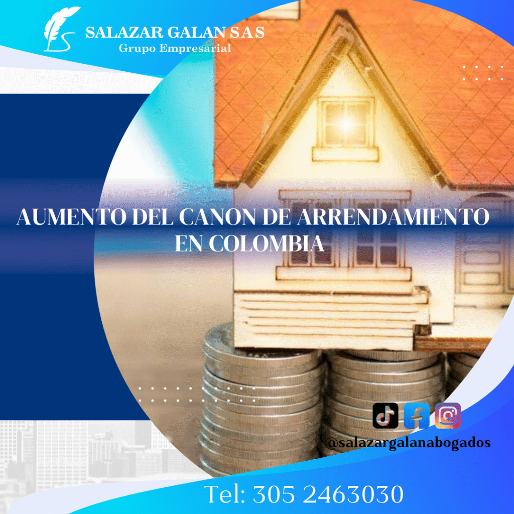Aumento del canon de arrendamiento en Colombia
