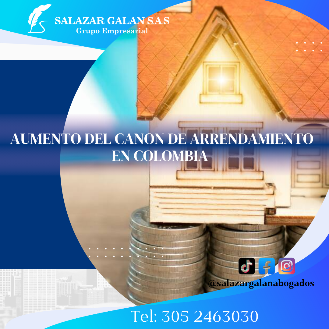 Aumento del canon de arrendamiento en Colombia